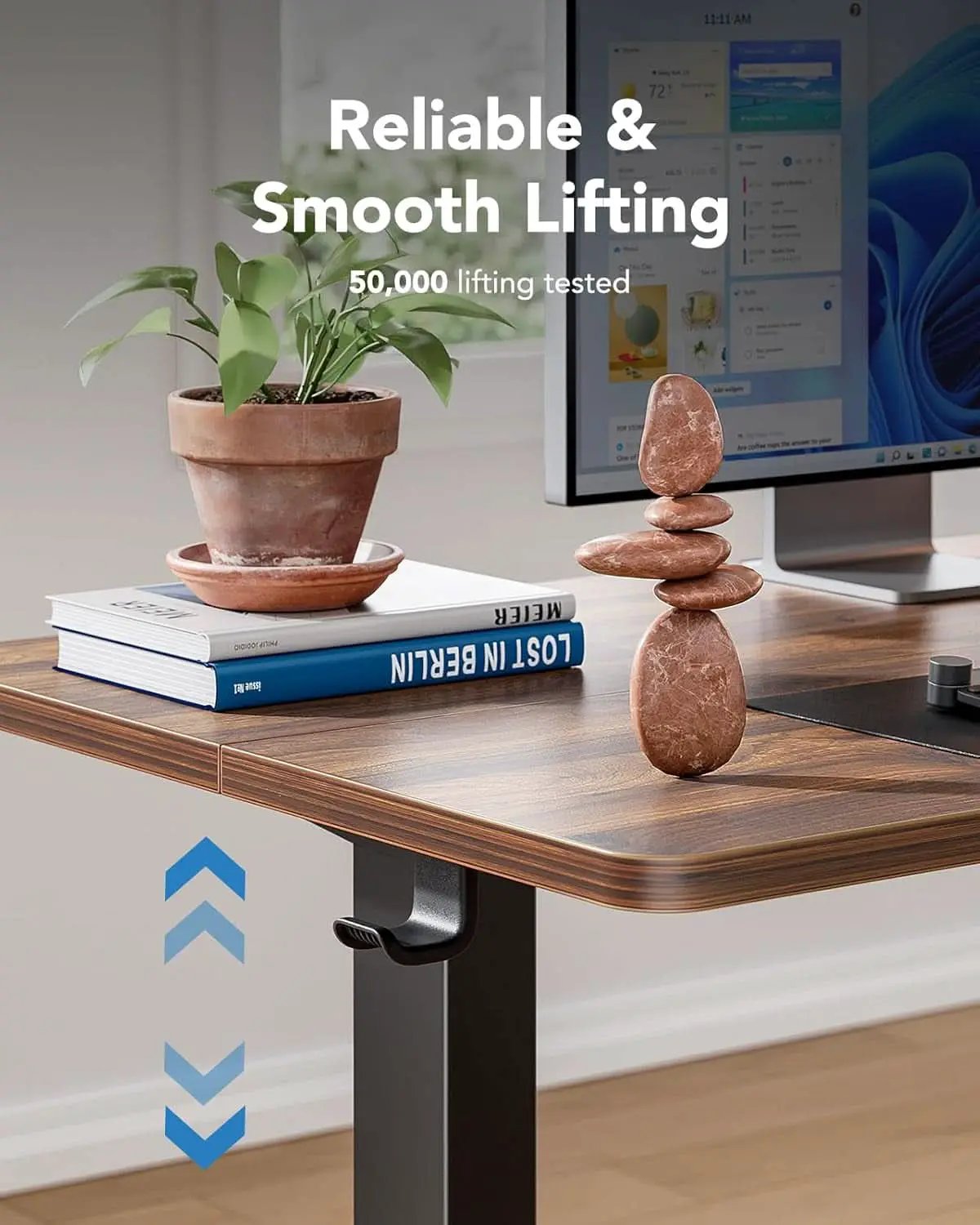 48 Inch Electric Standing Desk With Adjustable Height And Memory Settings from PriceLows™