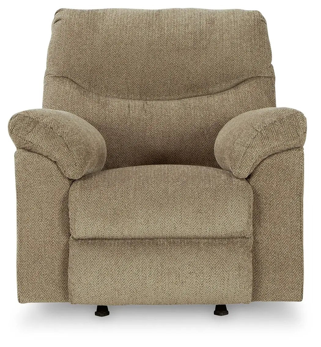 Alphons Rocker Recliner | Pull-Tab Reclining | Neutral Upholstery | Universal Appeal