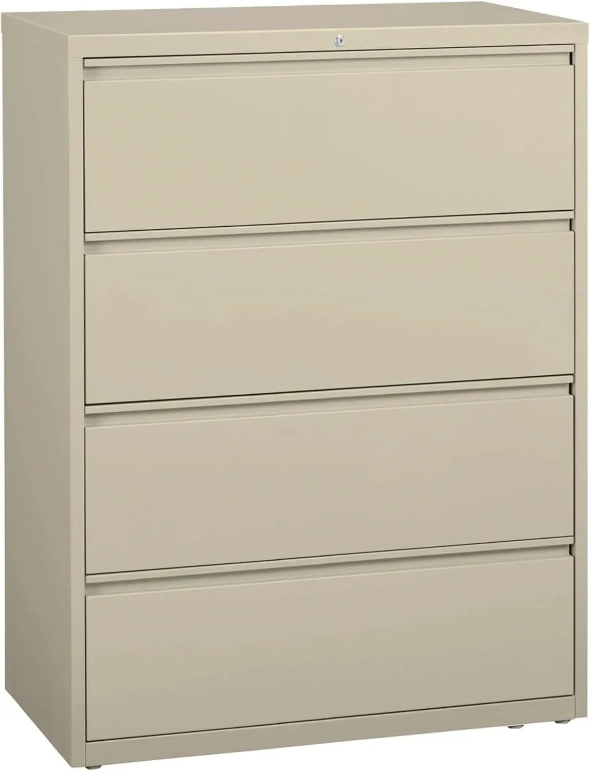 Four Drawer Lateral File Cabinet 42 By 18-5/8 By 52-1/2 Inch Putty from PriceLows™