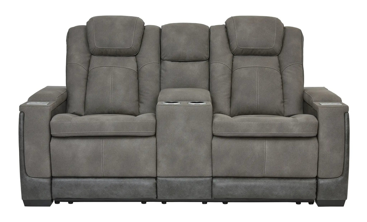 Next-Gen Durapella Power Reclining Loveseat | Two-Tone Upholstery | Water-Repellent | 75 Inch Length