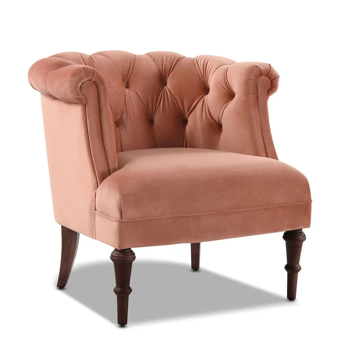 Katherine Tufted Accent Chair | 3 Pieces | Fabric & Plywood | Living Room