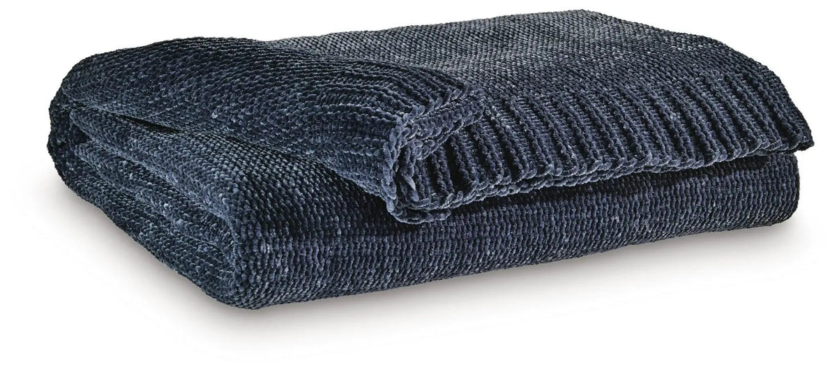 Anawood Knit Throw Blanket | Neutral Hue | Textural Knit Construction | 50 x 60 Inch