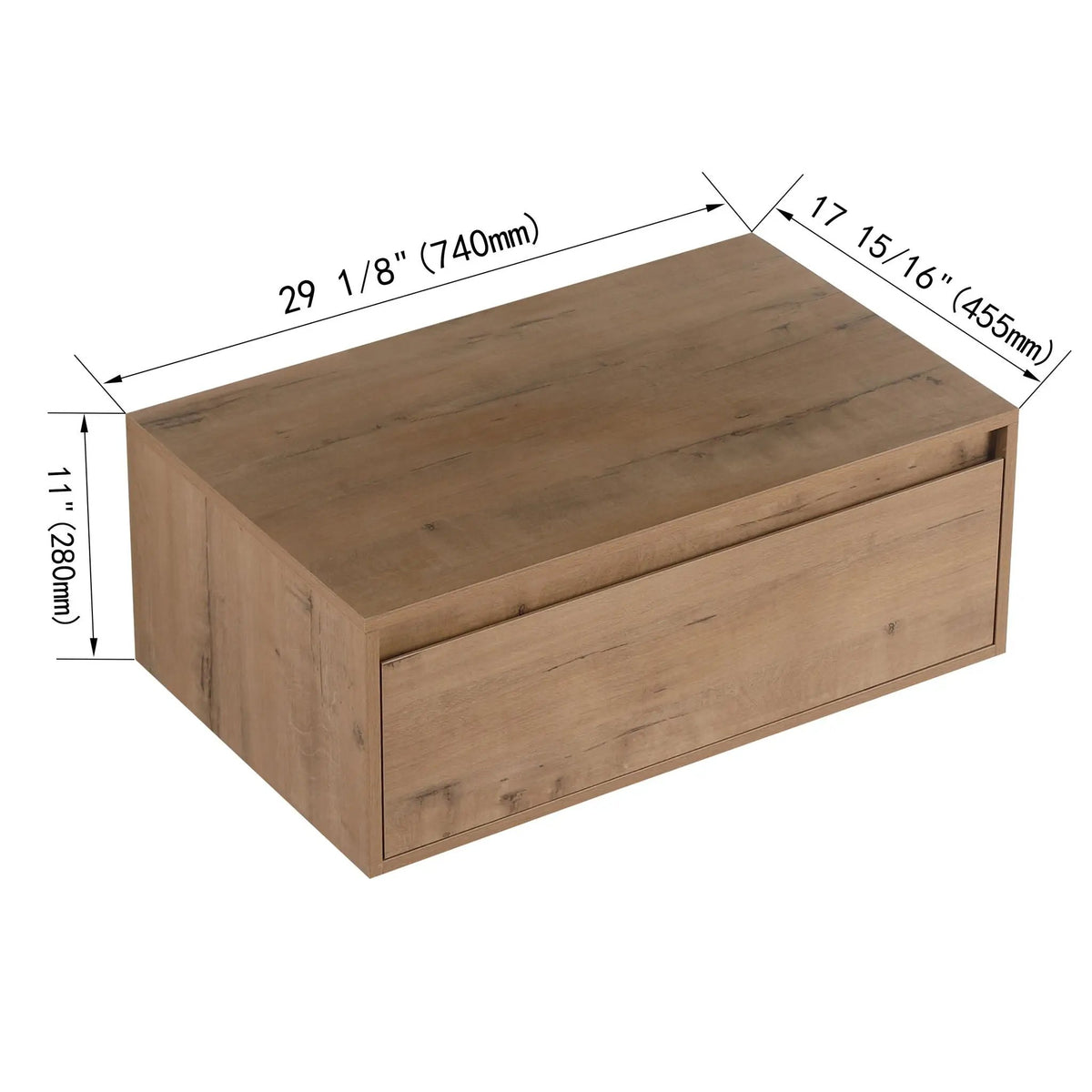 Floating Bathroom Cabinet | Soft Close Drawers | Scratch Resistant Melamine