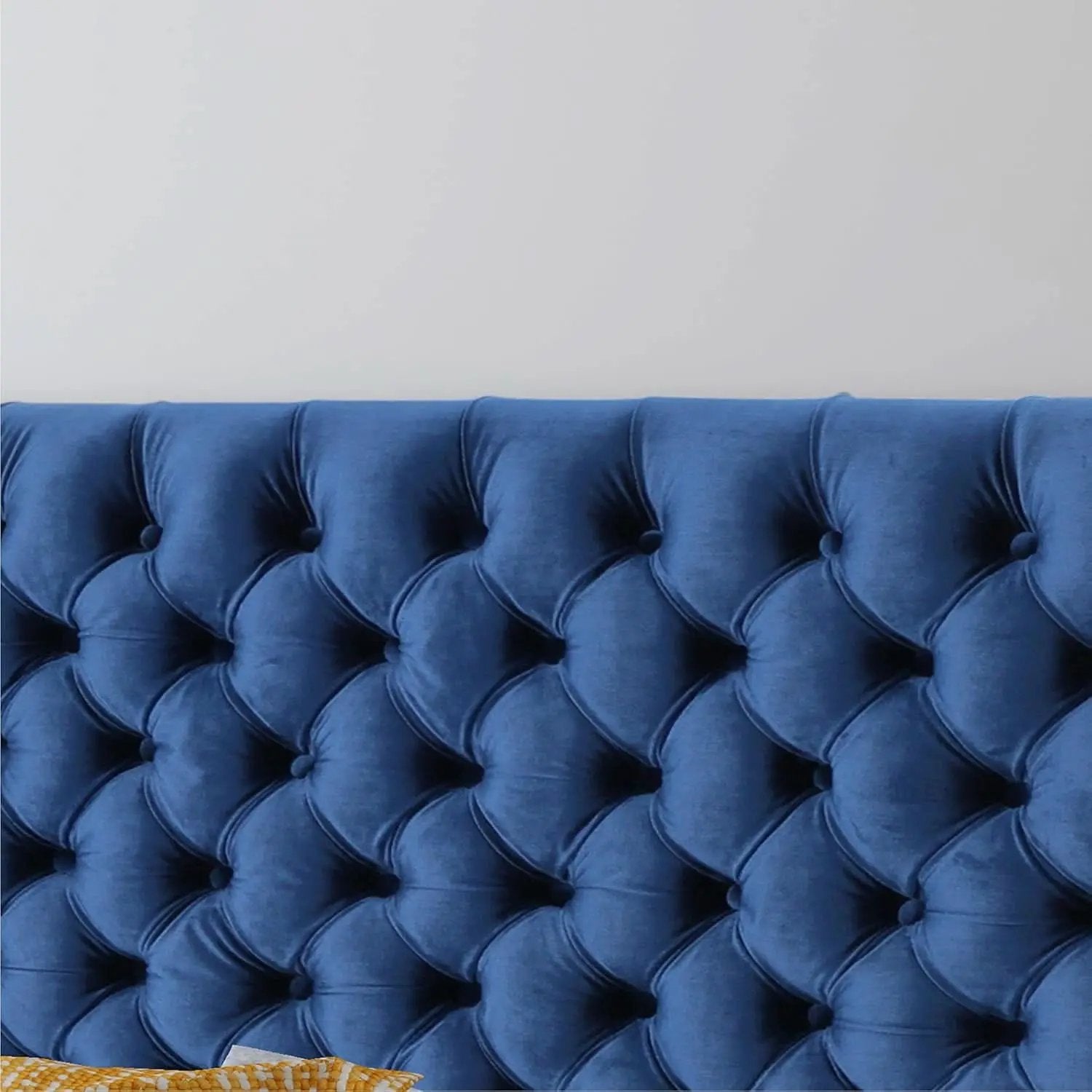 Modern Upholstered Headboard with Adjustable Height and Buttons from PriceLows™