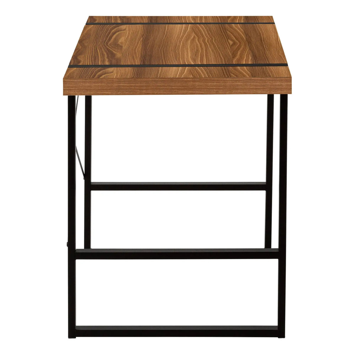 Industrial Computer Desk | 49 Inch Width | Robust Metal Legs | X-Shaped Support Bar