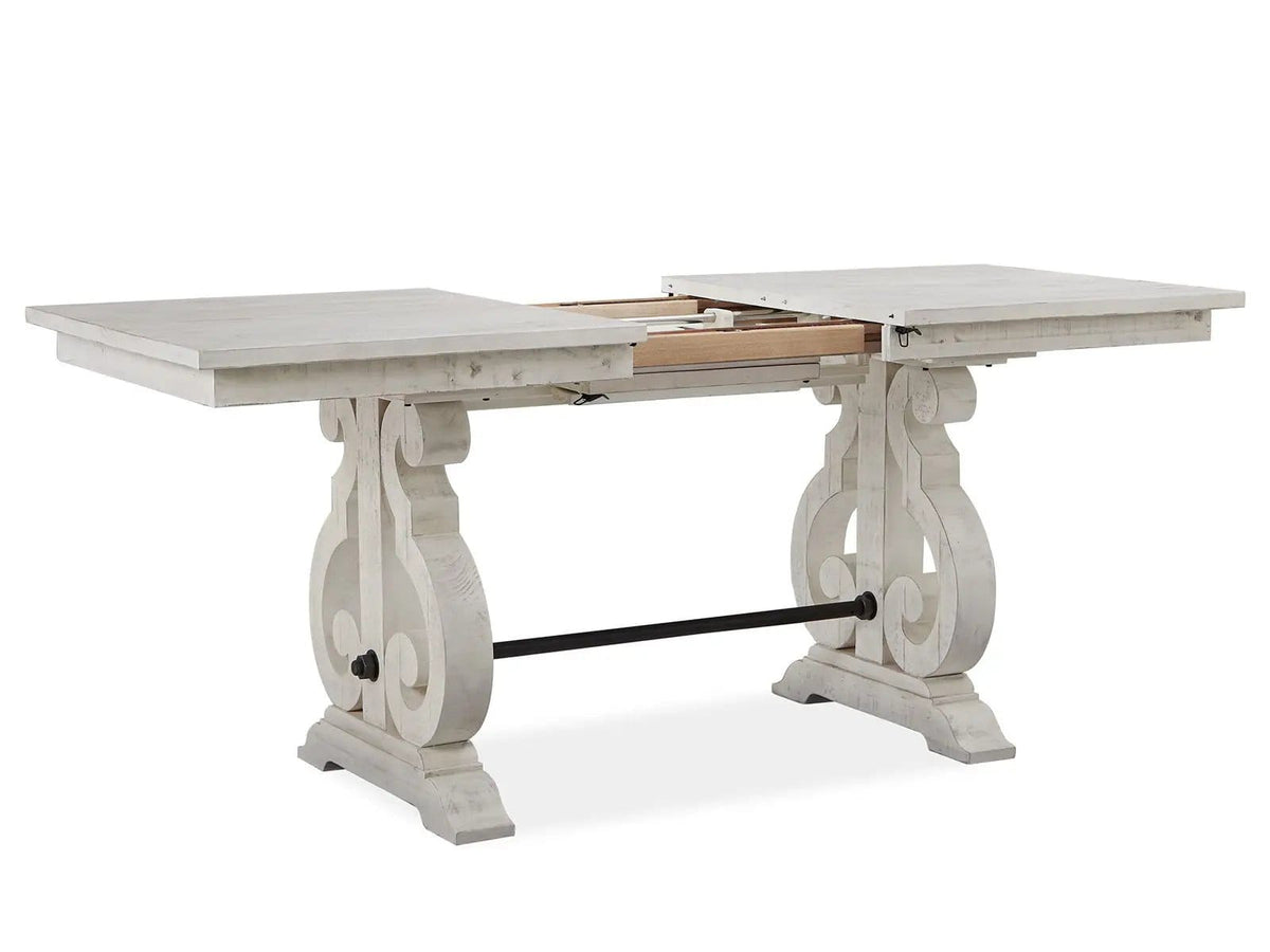 Bronwyn Rectangular Counter Dining Table | Counter Table | Brass | Alabaster