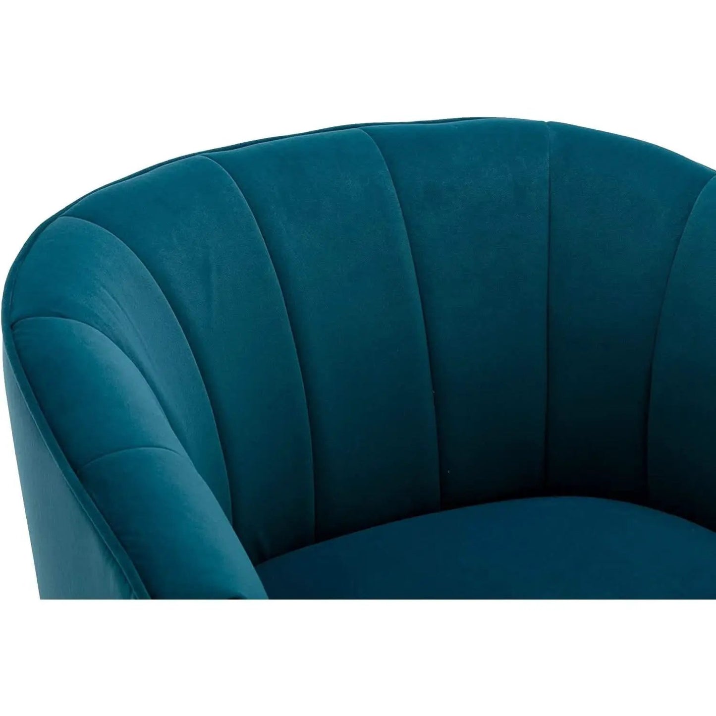 Teal Velvet Accent Chair With Golden Legs Ultra Plush from PriceLows™