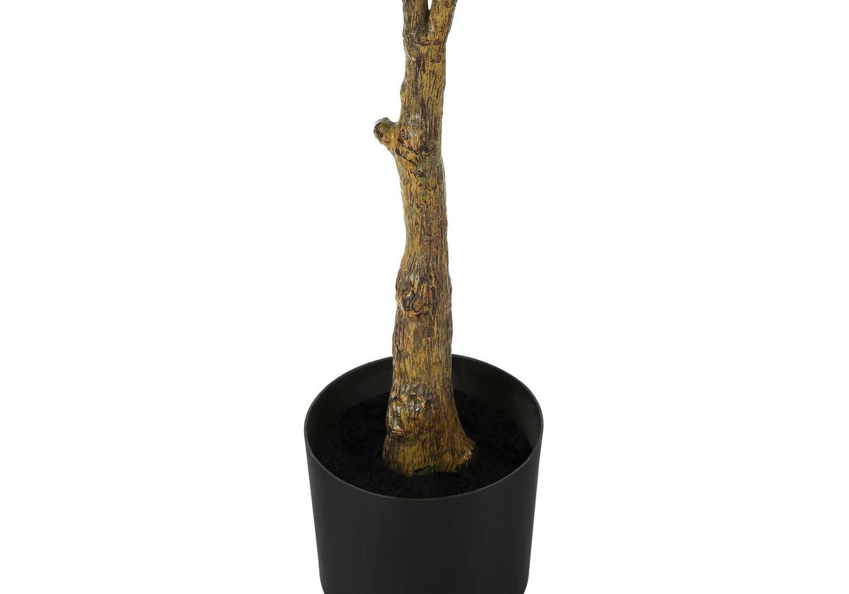 52 Inch Artificial Rubber Tree | Real Touch | No Assembly Required | Indoor Faux Floor Plant