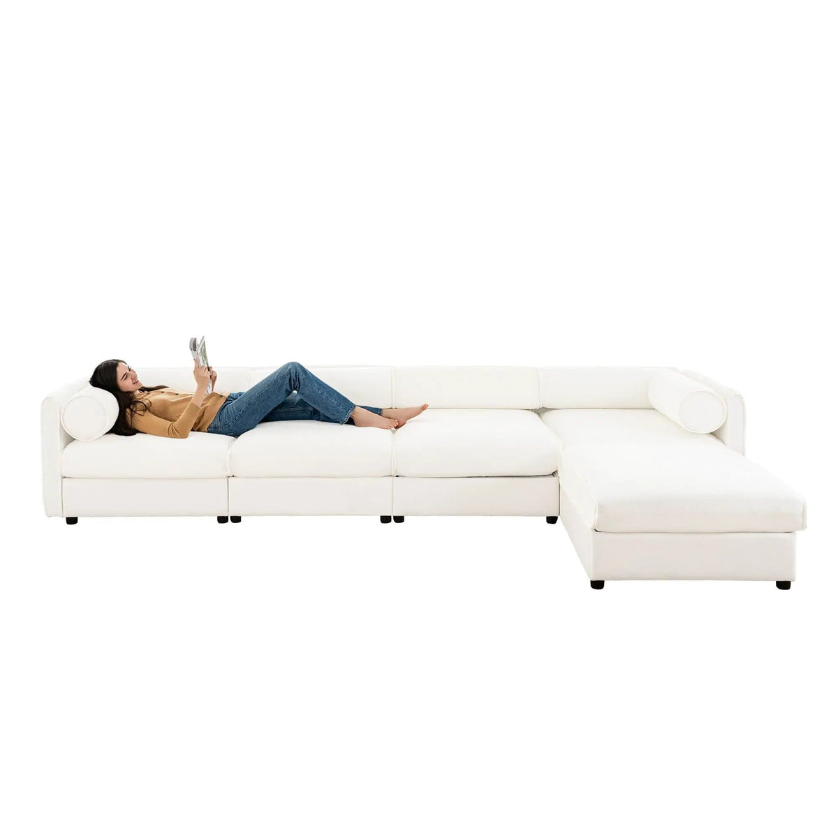 Contemporary Elegant Sofa With Storage And Ottoman 2 Piece Living Room Set | 2 Piece Living Room Set | Living Room Furniture | Living Room