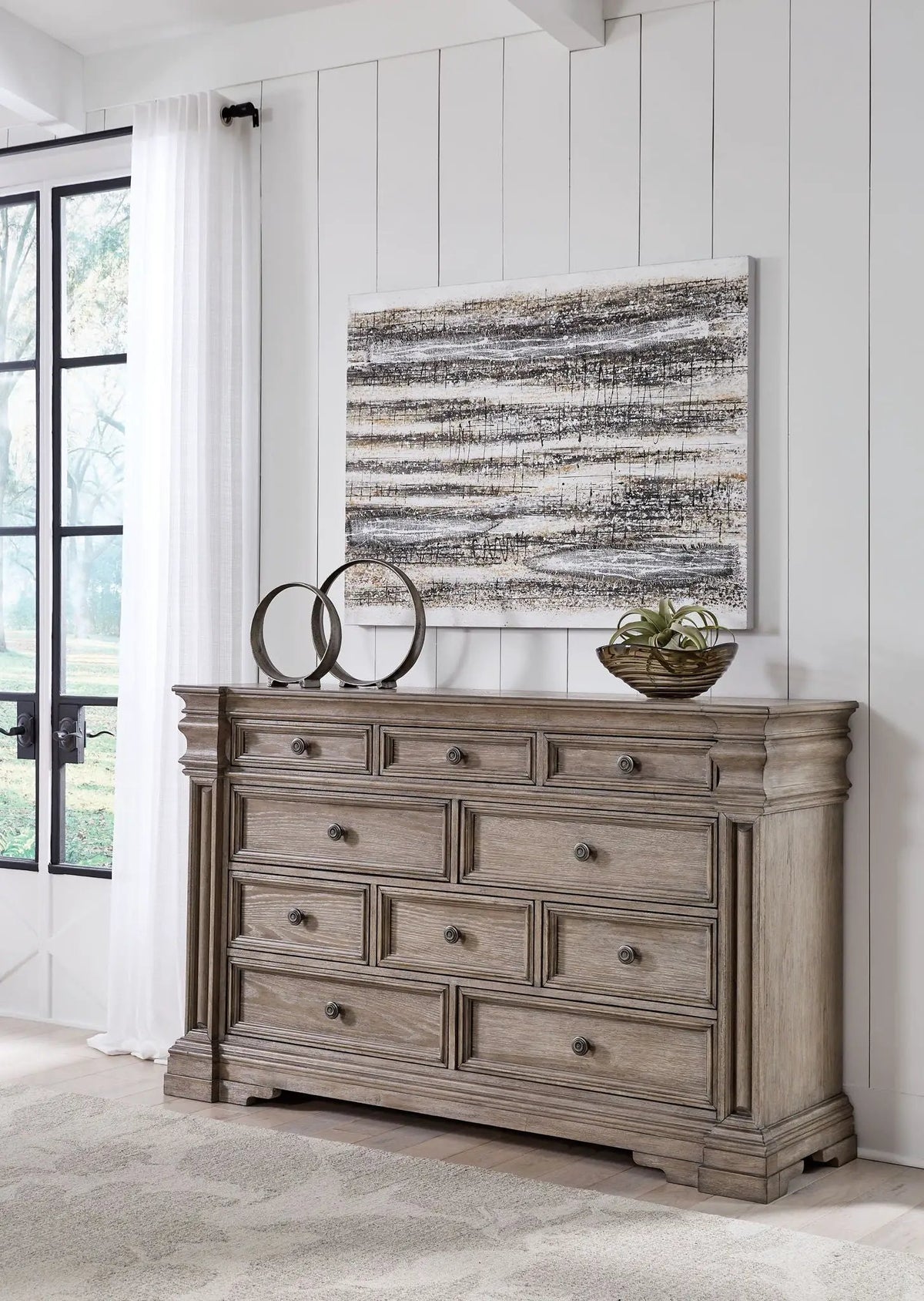 Blairhurst Dresser | 68 Inch Width | Casual Traditional Style | Classic-Inspired Columns