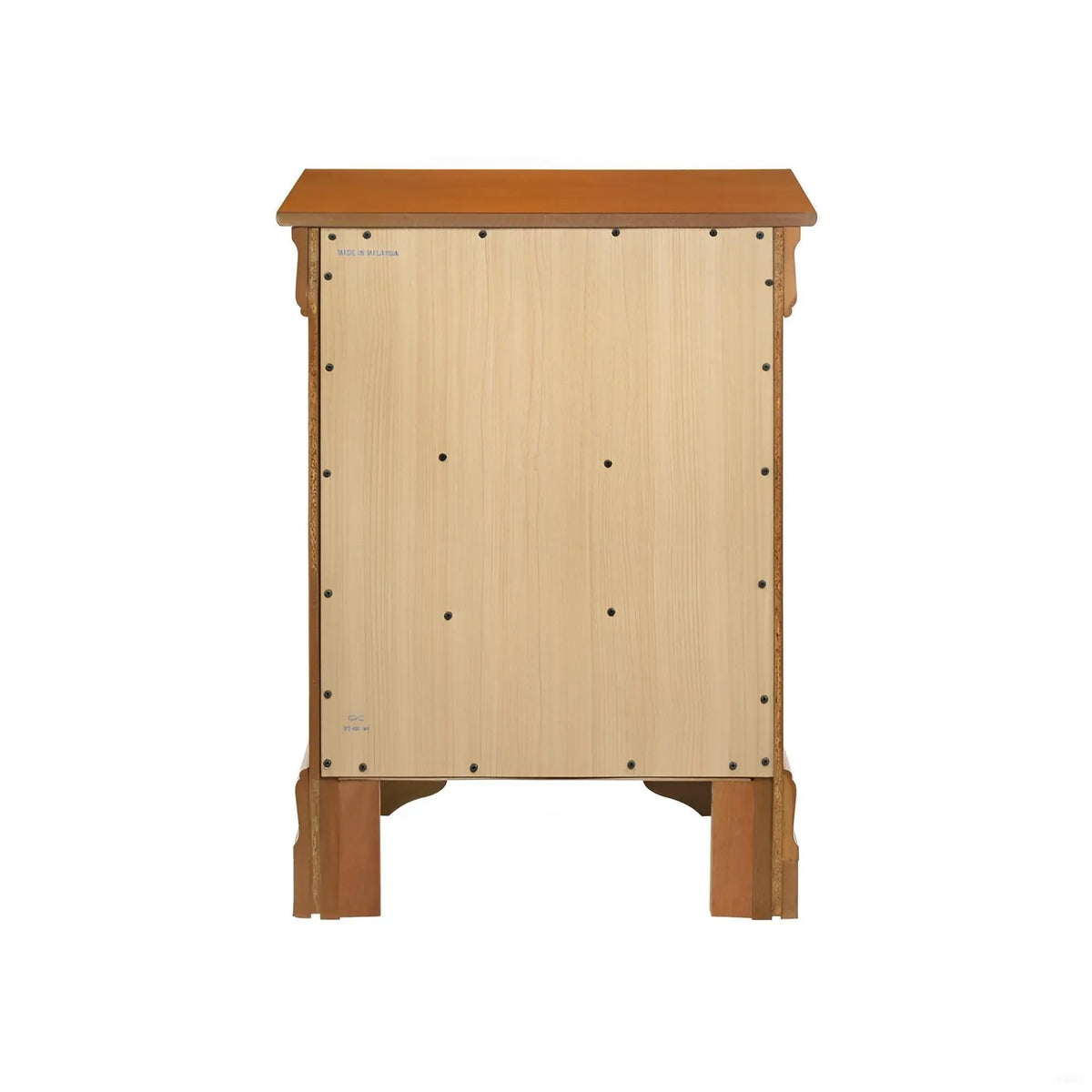Louis Phillipe Nightstand | Traditional Wood Design | English Dovetailed Drawers | Metal Center Guides