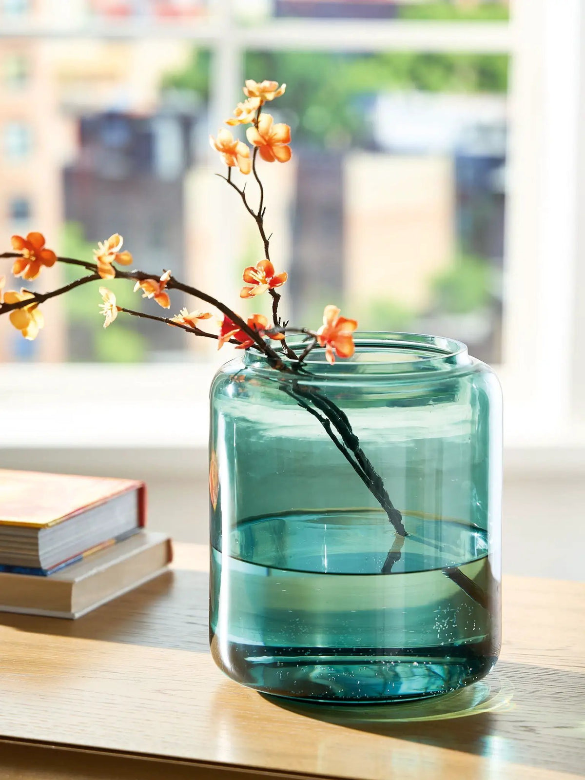 Inisland Blown Glass Vase | Subtle Color Pop | Elegant Form | 8 Inch Height