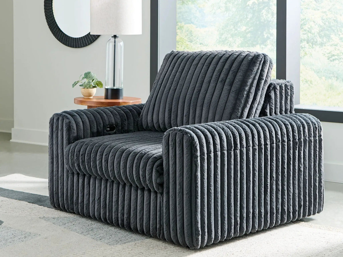 HamlinBay Power Gliding Chaise | Loose Back Cushion | Large Shaped Arms | Power Glide Function
