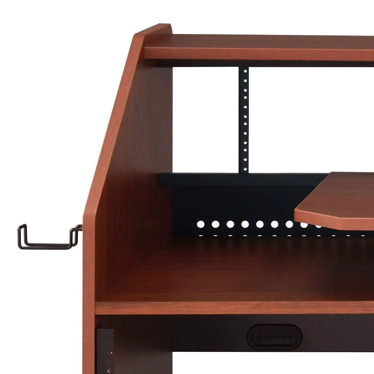 Annette Music Desk | Wood Finish | 18 Mm Thick Tabletop | Cable Management