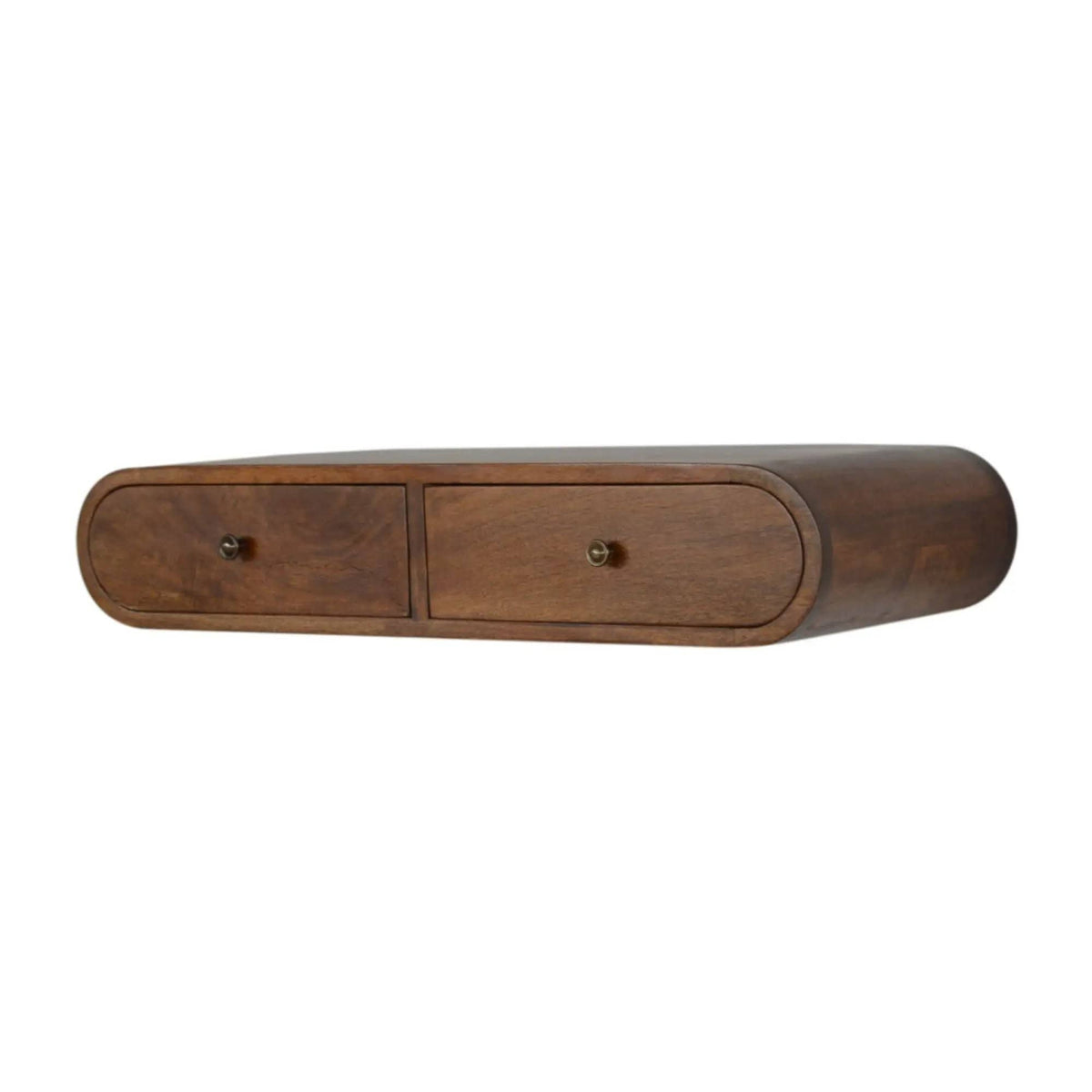 London Floating Console Console Table | 31.5 x 12.6 x 5.91 in | Mango Wood | Chestnut