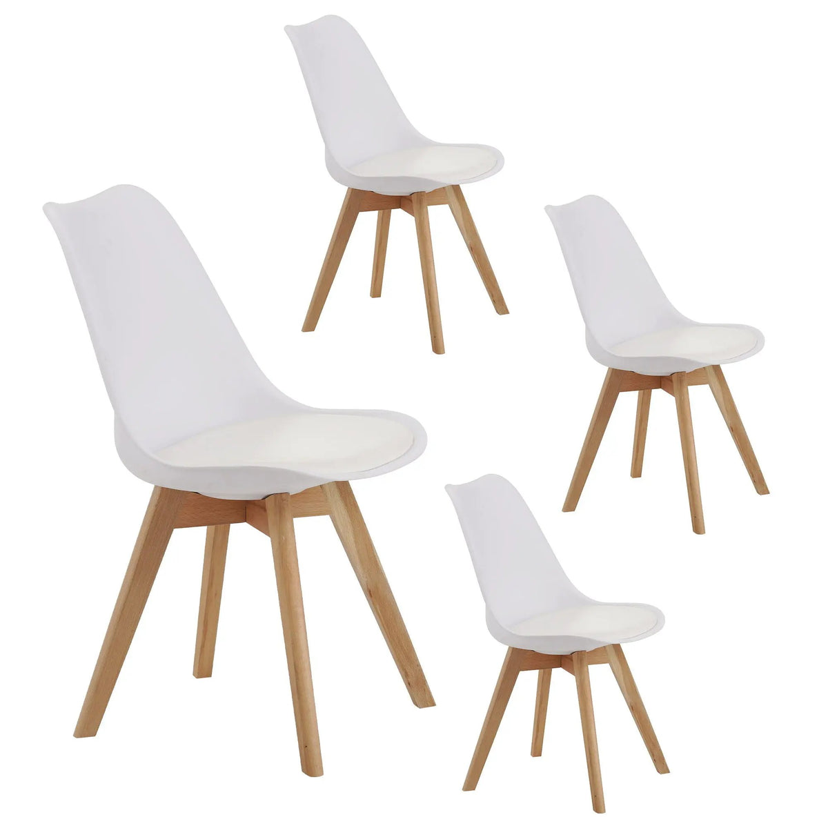 Medieval Dining Chairs | Set Of 4 | Reinforced Wooden Legs | Thickened Cushion