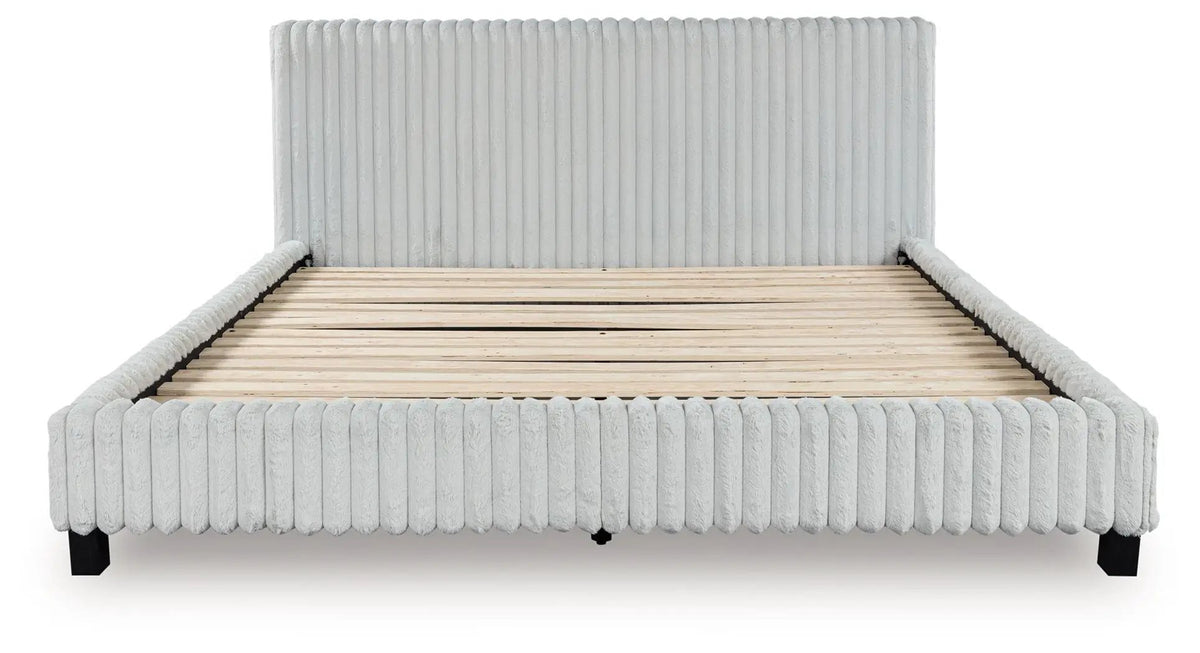 Zuraleus Upholstered Bed | Corded Fabric | Casual Contemporary Style | 91.25 Inch Width