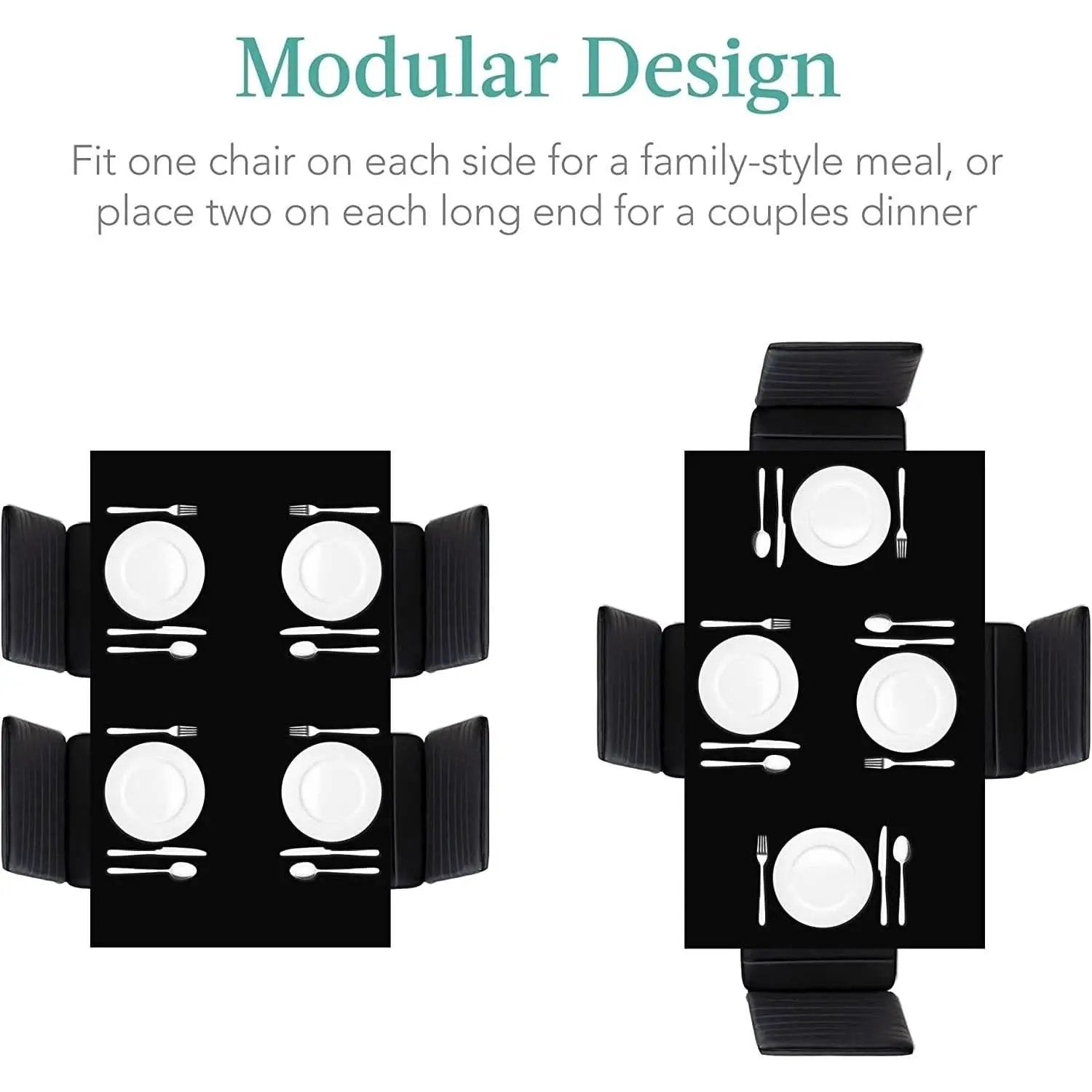 Glass Top Dining Table Set With Steel Frame Leather Chairs from PriceLows™