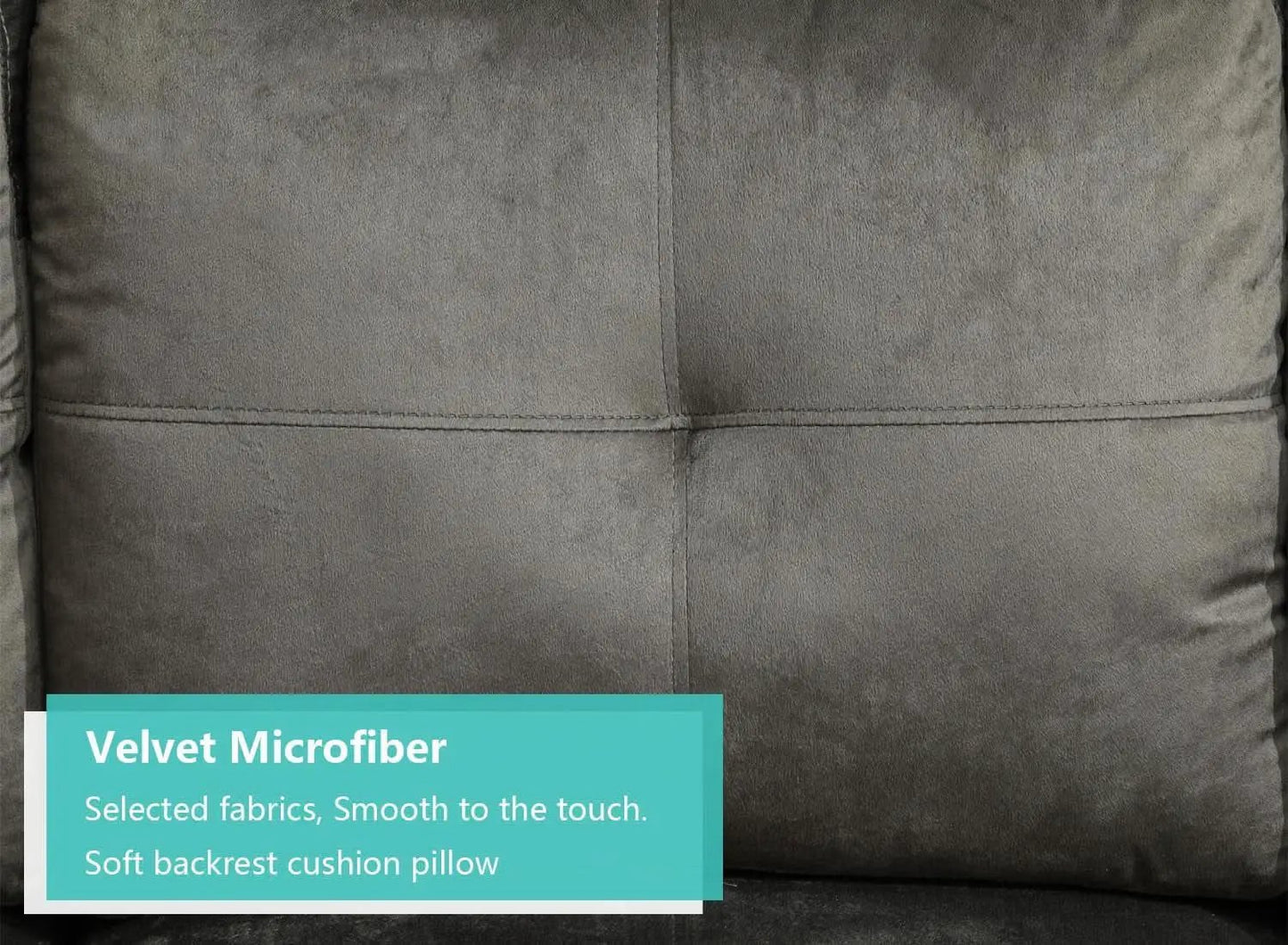 Taupe 105 Inch L Shaped Sectional Sofa With Storage Ottoman from PriceLows™