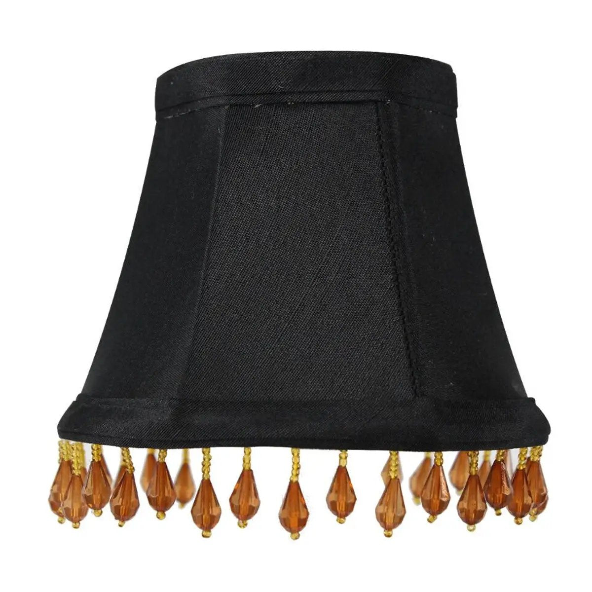 Clip On Lamp Shade | 5 By 4 Inches | Gold Lining | Set Of 6
