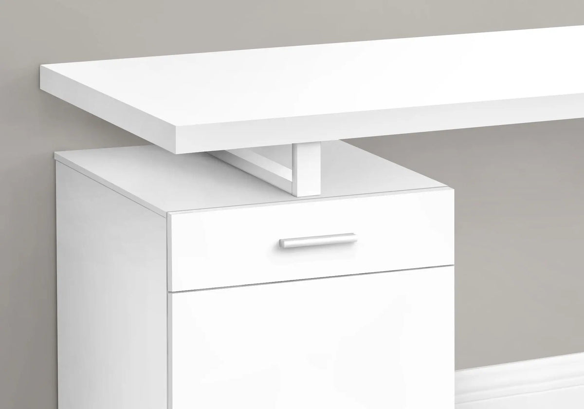 Computer Desk With Storage Unit | 47.25 Inch Width | Left Or Right Setup | One Drawer