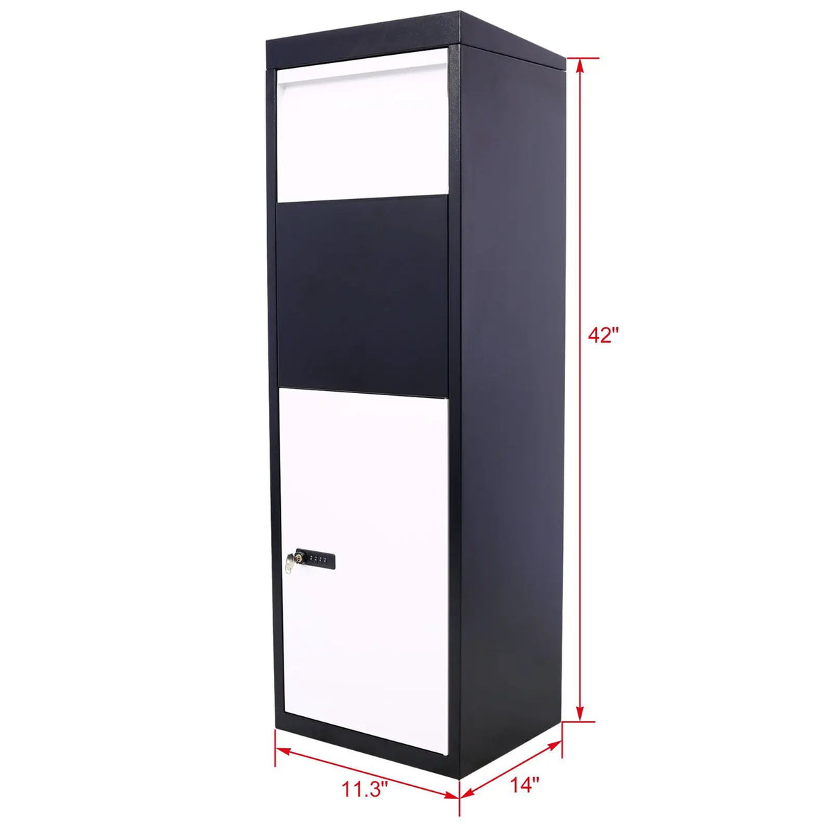 Package Delivery Box | Galvanized Steel | Code Lock | Mounting Hardware Included