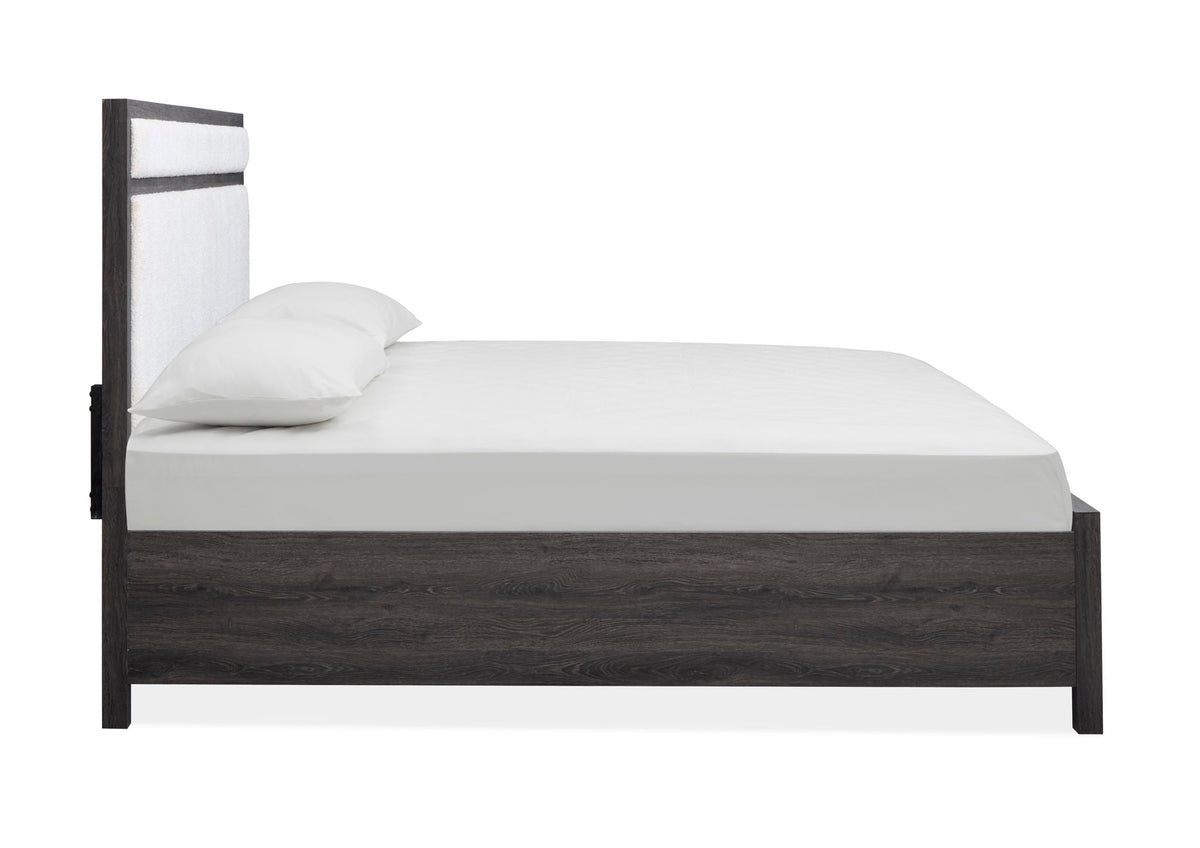 Merrifield Upholstered Panel Bed | 4 Pieces | Oak Veneer | Bedroom