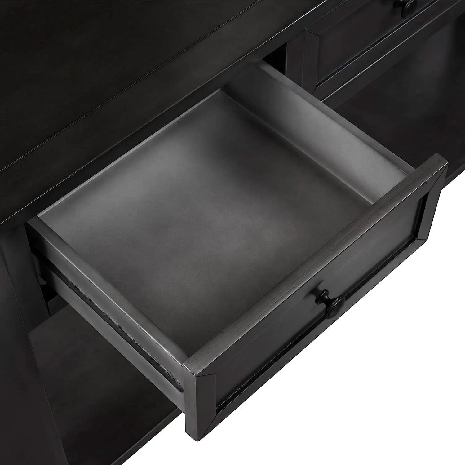 Black Console Table 55In Wide With 3 Drawers And Shelf from PriceLows™