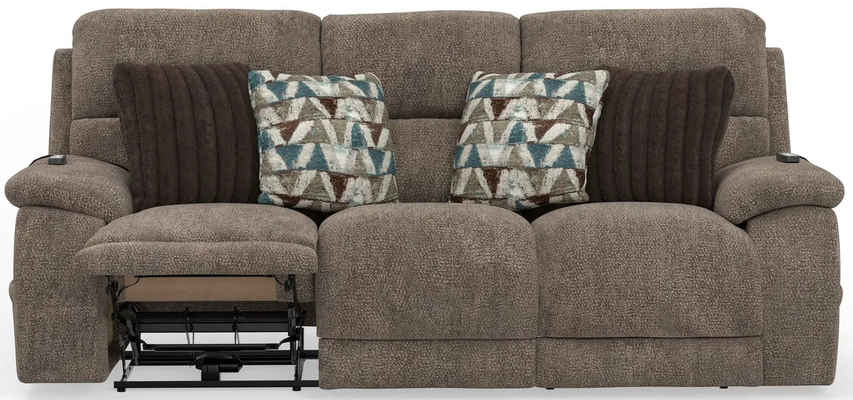 Joya Power Headrest Power LayFlat Reclining Sofa With CR3 Heat/Massage/Lumbar/ZG | 2 Pieces | Living Room Furniture | Living Room