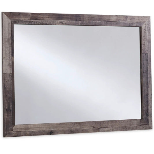 Derekson Bedroom Mirror | 41.85 x 0.98 x 30.67 in | Engineered Wood & Mdf | Multi Gray
