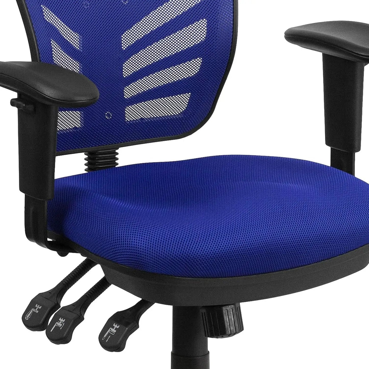 Ergonomic Mesh Office Chair Blue With Adjustable Lumbar from PriceLows™