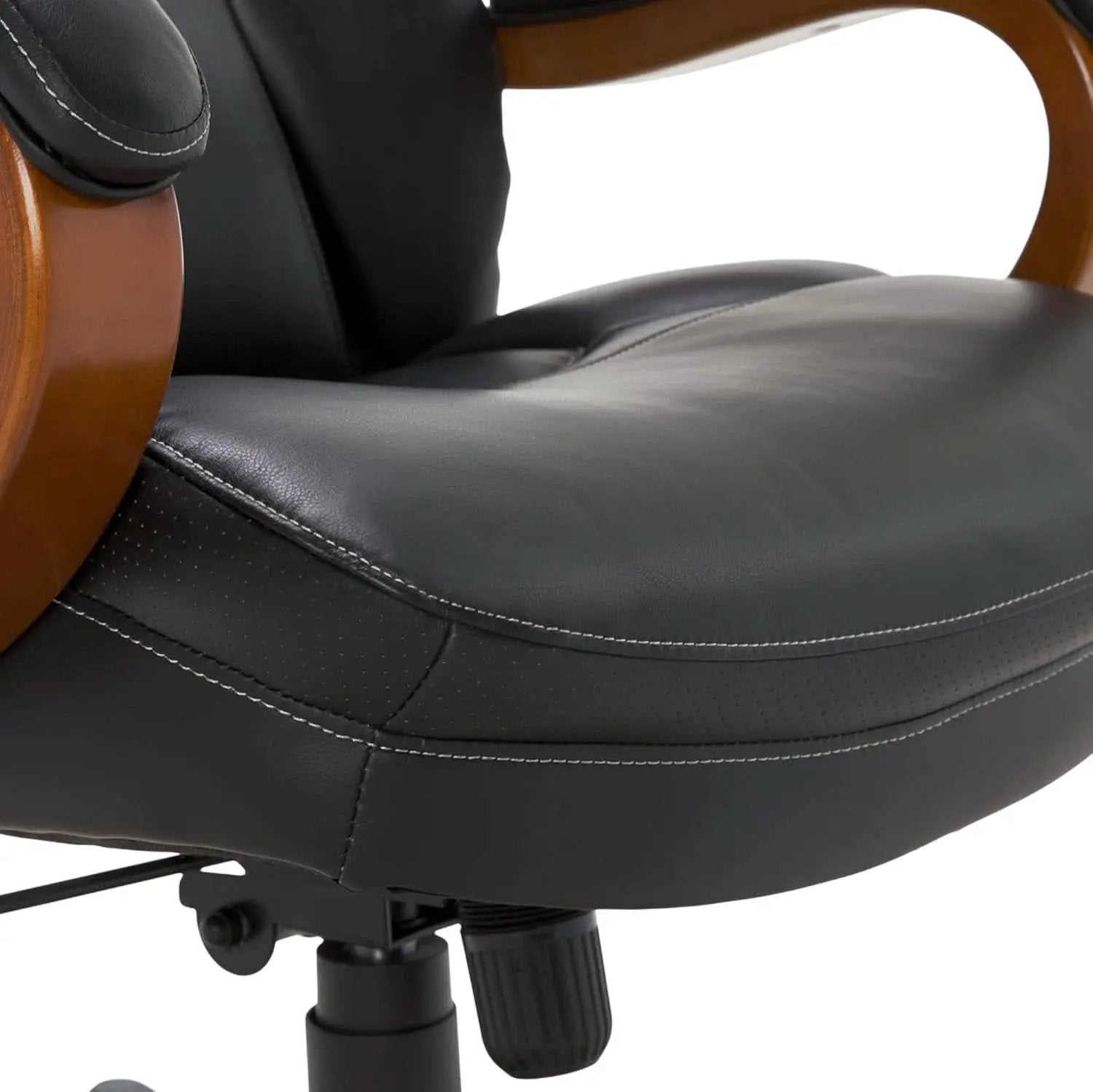 Big And Tall Executive Office Chair With Wood Accents from PriceLows™