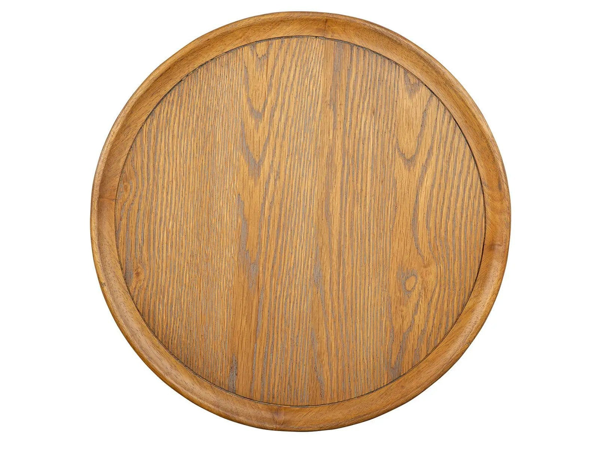 Lindon Round Pedestal Accent End Table | 2 Pieces | Living Room Furniture | Living Room