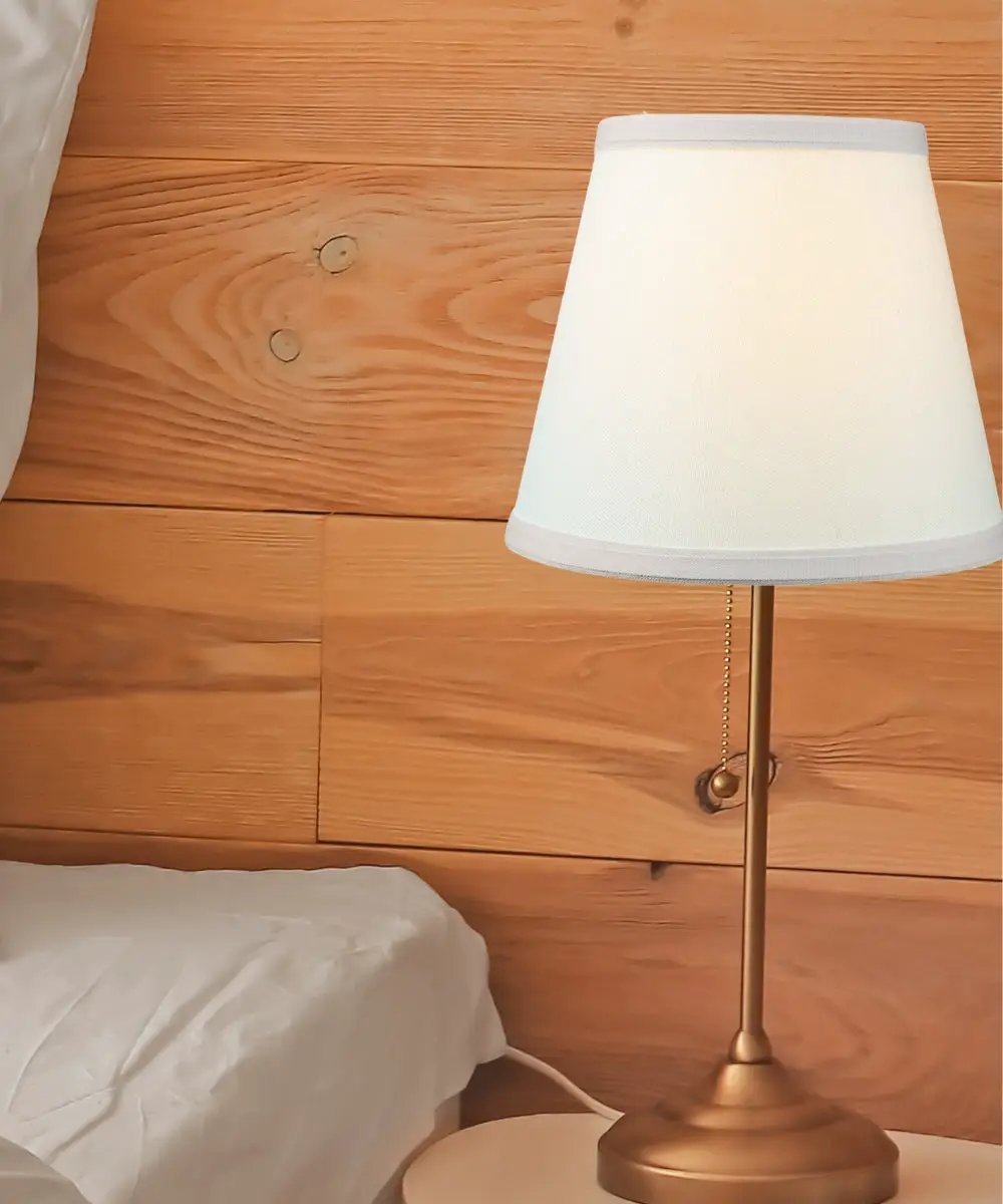 Clip On Lamp Shade | Premium Linen | 8X7 Inches | Oatmeal