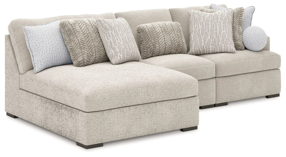 Cuddle Plush Sectional | Double Chaise | Ultra Soft Upholstery | 125 Inch Length
