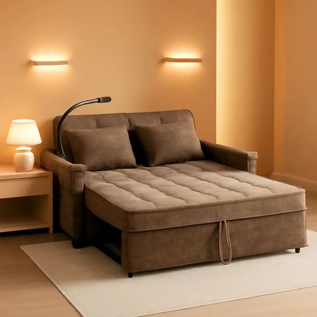 Premium Grade Ultra Chenille Sleeper Sofa With USB Ports from PriceLows™