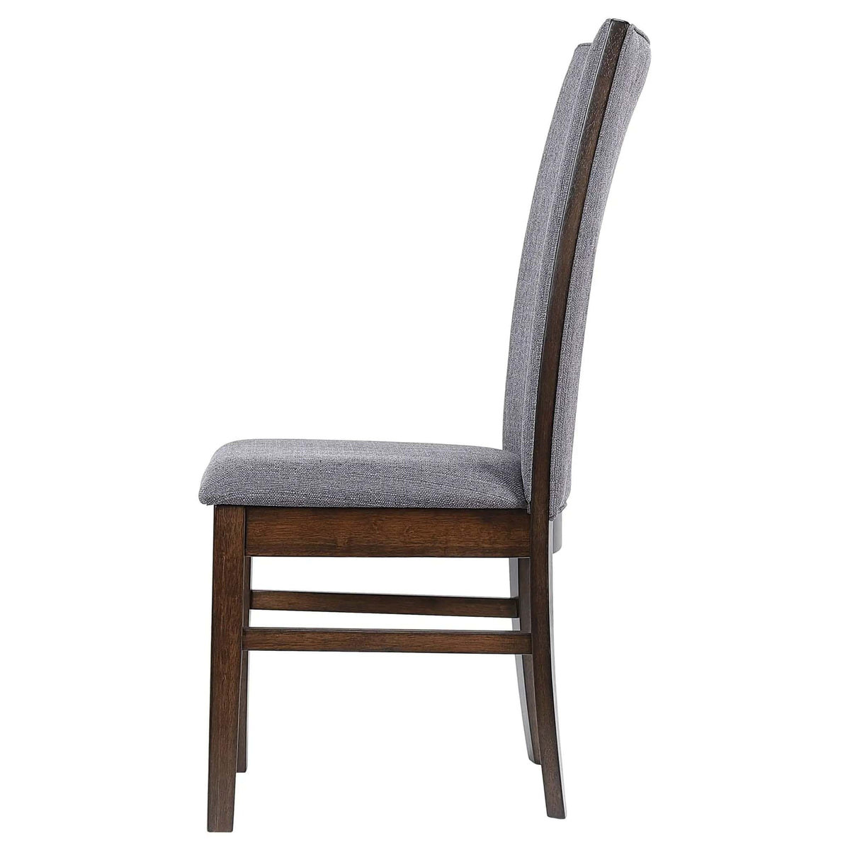 Sherwood Upholstered Dining Side Chair Grey (Set of 2) | 19.25 x 24 x 41.75 in | Rubberwood & Fabric | Dining Room