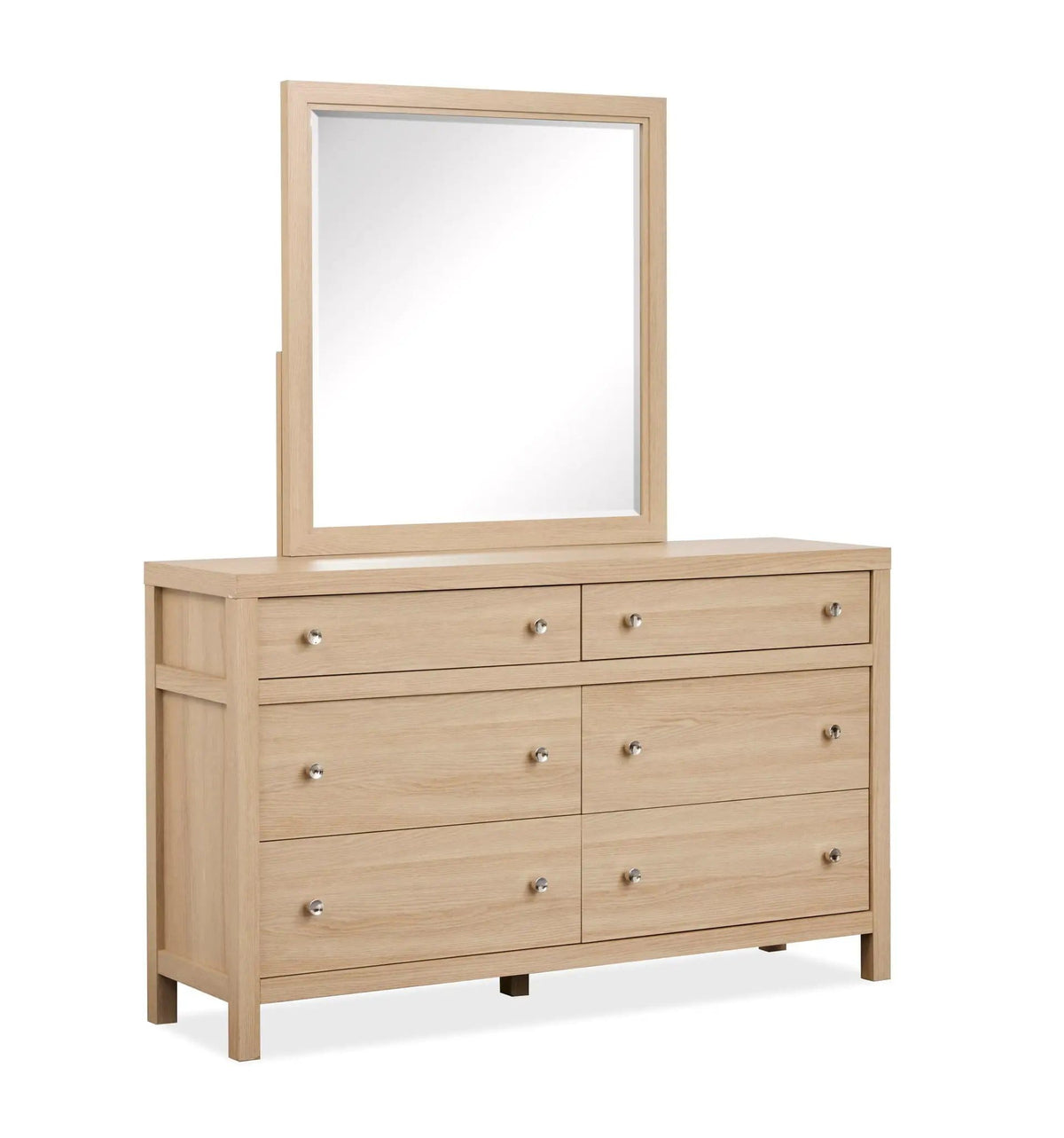 Merrifield Double Drawer Dresser | 4 Pieces | Oak Veneer | Bedroom