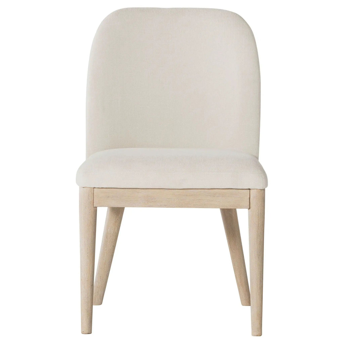 Solano Upholstered Dining Side Chair Beige (Set of 2) | 20.5 x 24 x 35.25 in | Engineered Wood & Fabric | Dining Room