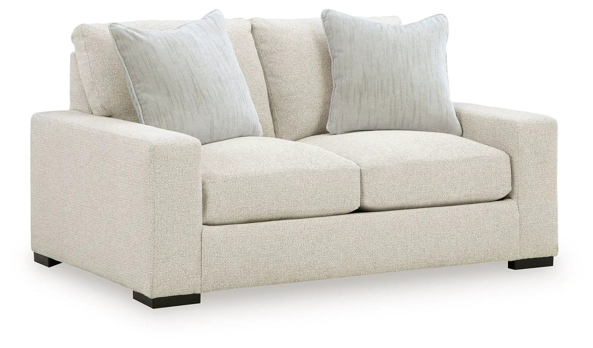 Loveseat | Transitional Design | Boucle Upholstery | Gray
