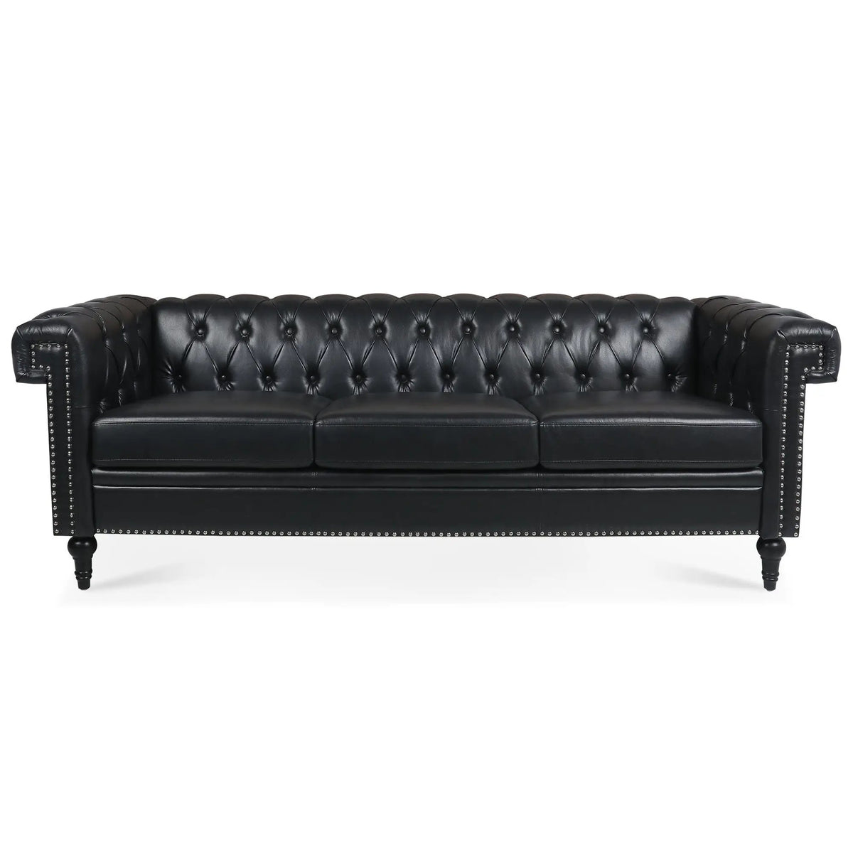 3 Seater Sofa | Square Arm Frame | Removable Cushions | High Density Fill
