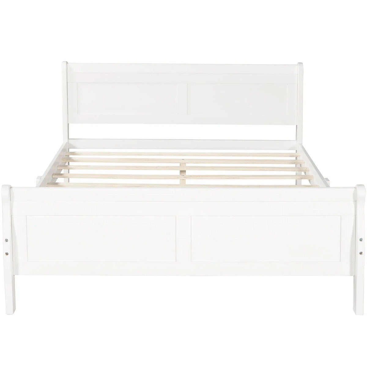 Wood Platform Bed Frame | Headboard Footboard | Wood Slat Support