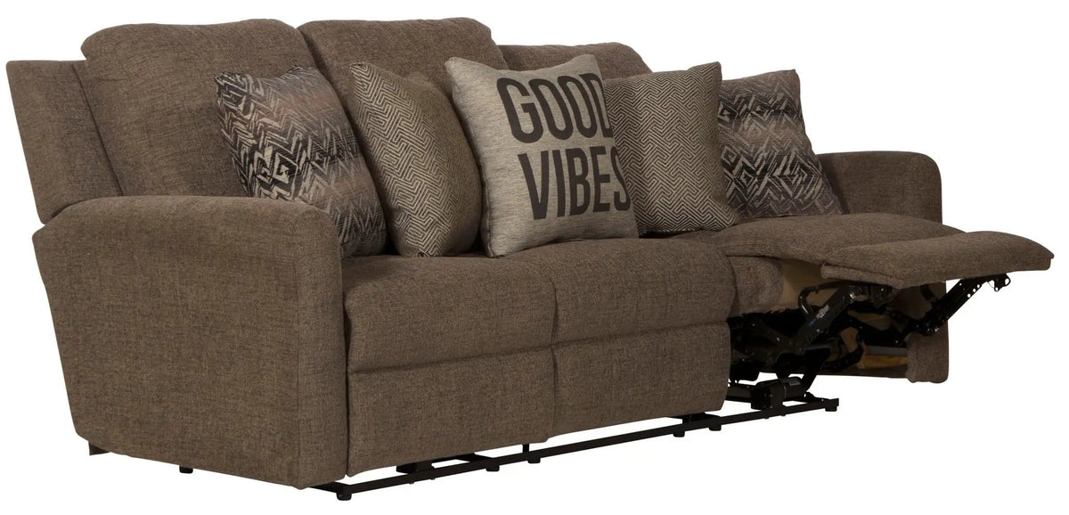 Calvin Reclining Sofa | 4 Pieces | Chenille & Fabric | Living Room