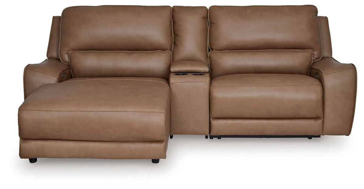 DeepWakes Power Reclining Sectional | Chaise Included | Ultra-Stylish Design | 130 Inch Length