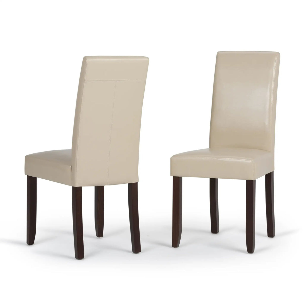 Acadian Parson Dining Chairs | Set Of 2 | Upholstered Seats | Solid And Engineered Wood