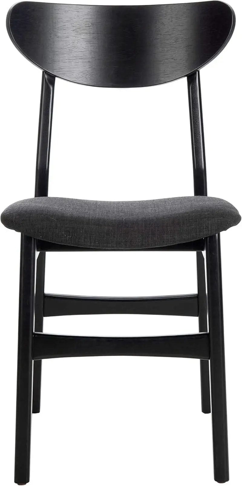 Home Lucca Retro Black Cushion Dining Chair Set Of 2 Wood from PriceLows™