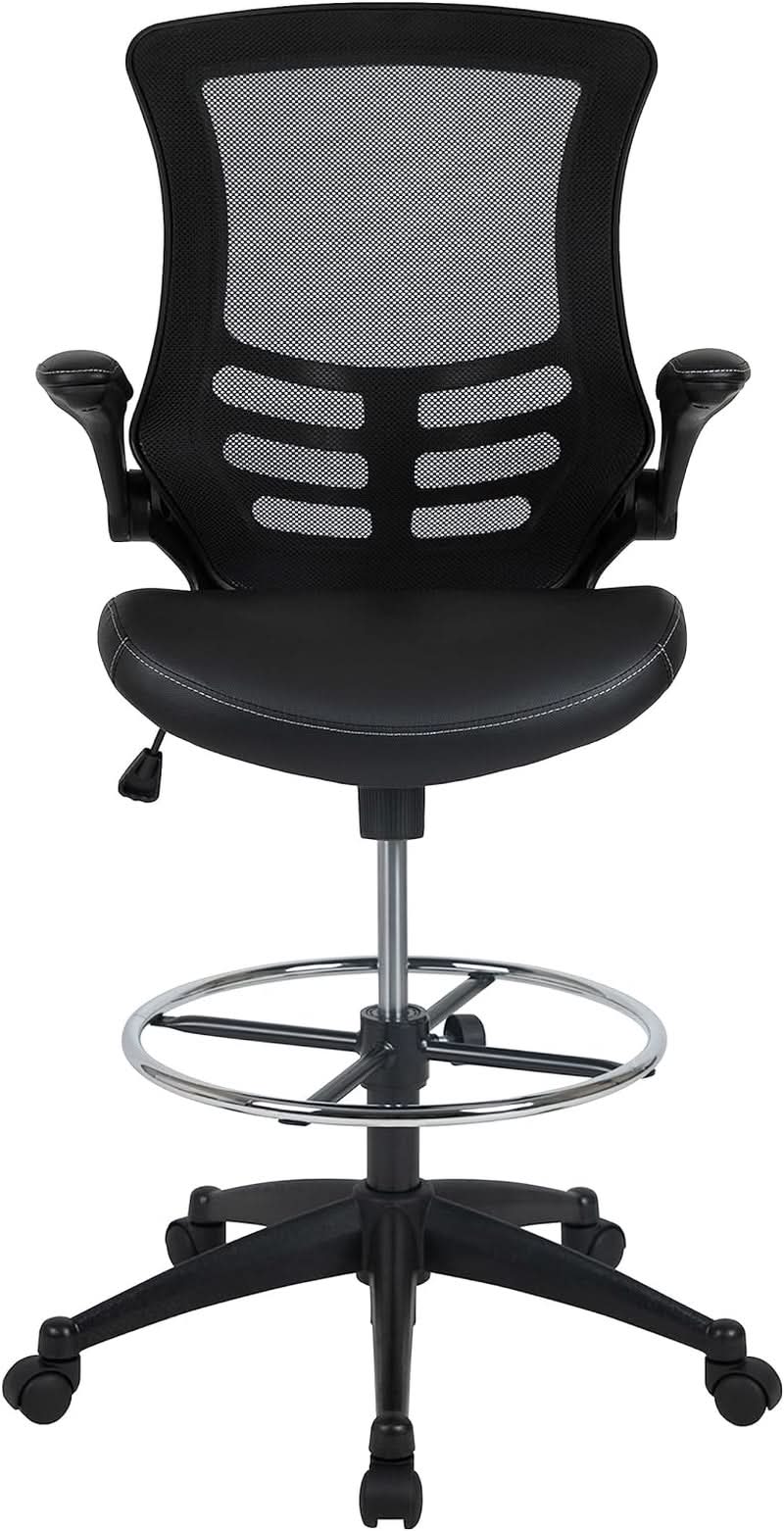 Kelista Mid Back Swivel Ergonomic Office Chair Black from PriceLows™