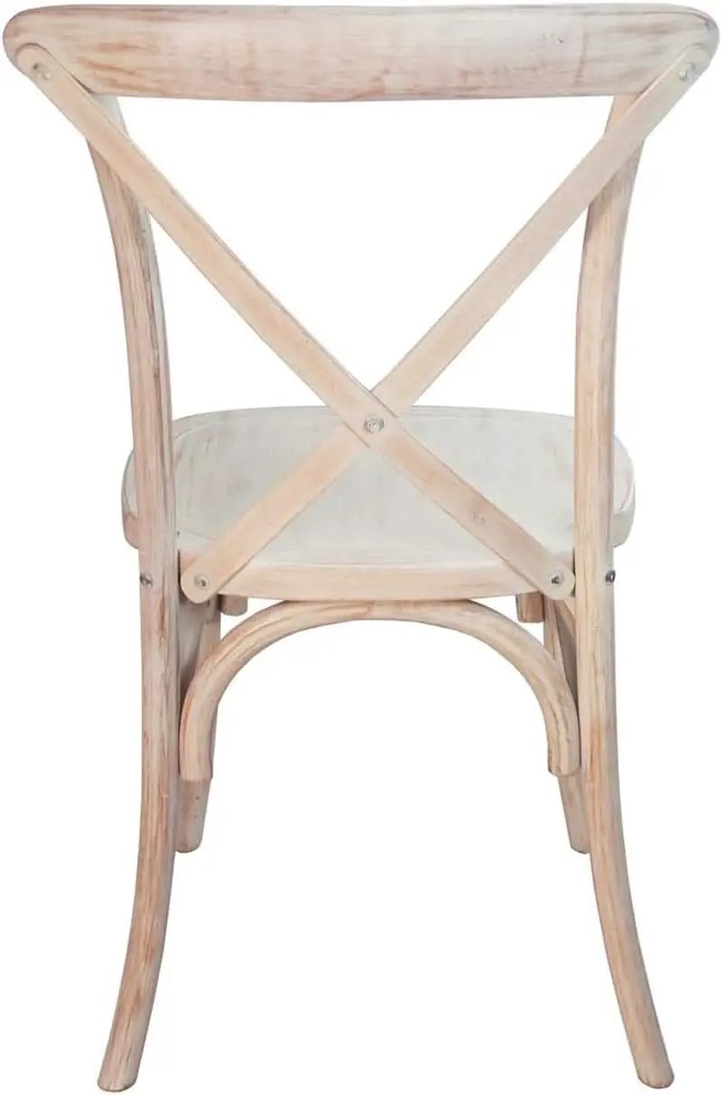 2 Pack Lime Wash X Back Dining Chairs Stackable For Banquet Hall And Dining Room Areas from PriceLows™