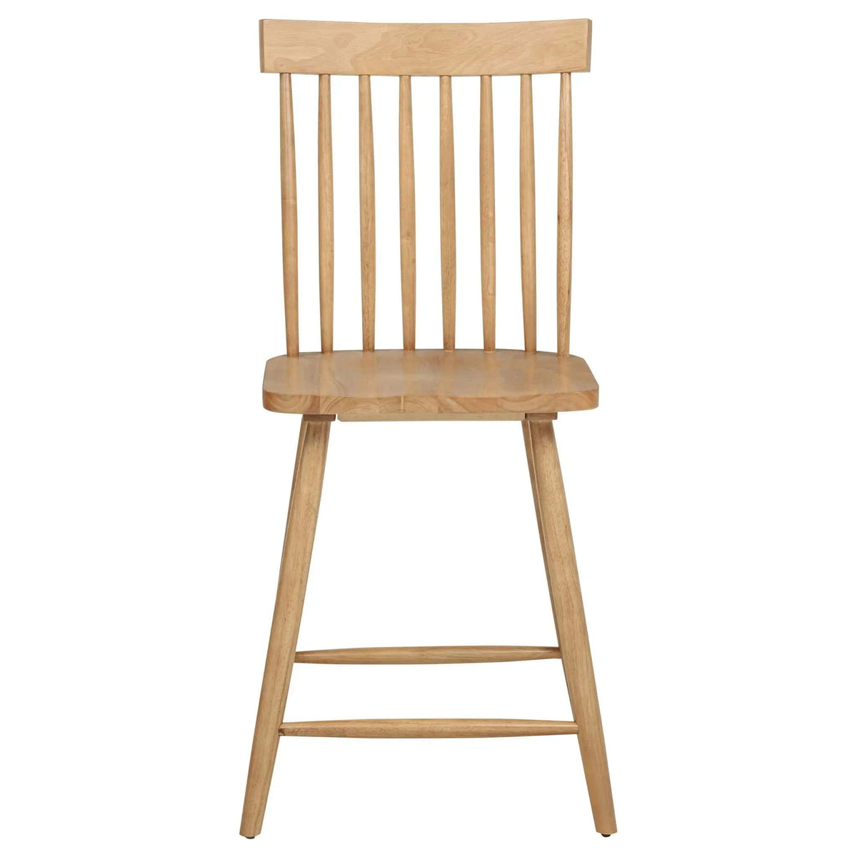 Andrews Windsor Counter Height Dining Side Chair Light Ash (Set of 2) Counter Height | 19 x 22.75 x 43.25 in | Rubberwood & Veneer | Dining Room