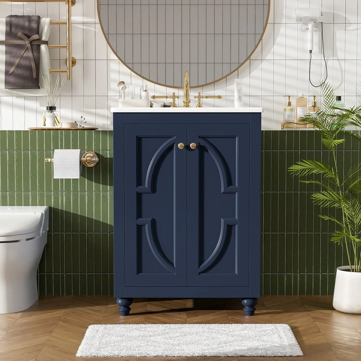 Bathroom Vanity | Soft Close Hinges | Back Open Design